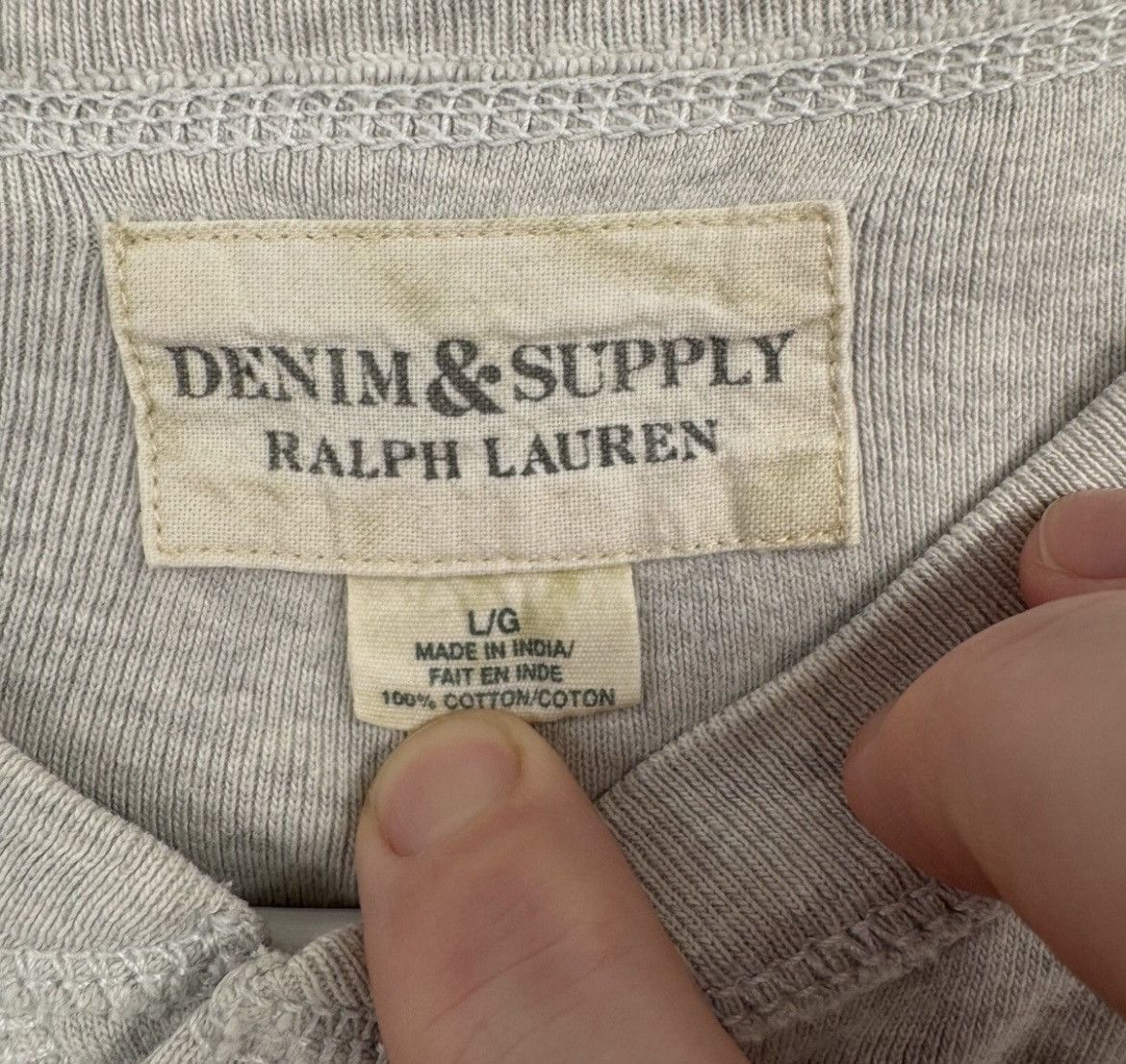 Ralph Lauren Vintage Grey Ralph Lauren Thermal Long sleeve Size US L / EU 52-54 / 3 - 7 Thumbnail