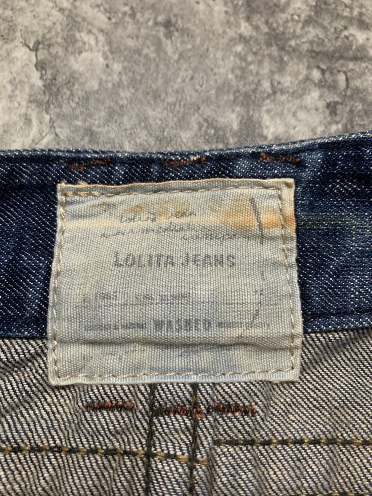 Tornado Mart Y2K Yoshitomo Nara x Lolita Acid Wash Clawmark Super Flare Size US 32 / EU 48 - 8 Thumbnail