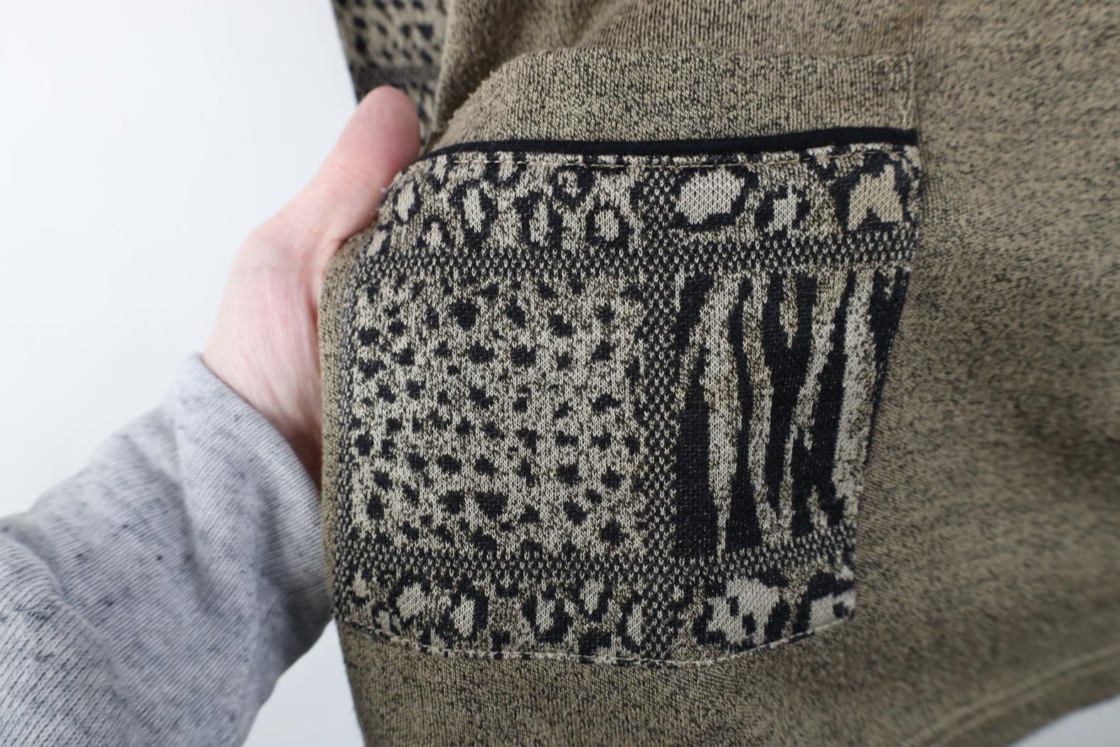 Vintage Vintage 90s Streetwear Animal Print 1/4 Zip Collared Sweater Size L / US 10 / IT 46 - 10 Thumbnail
