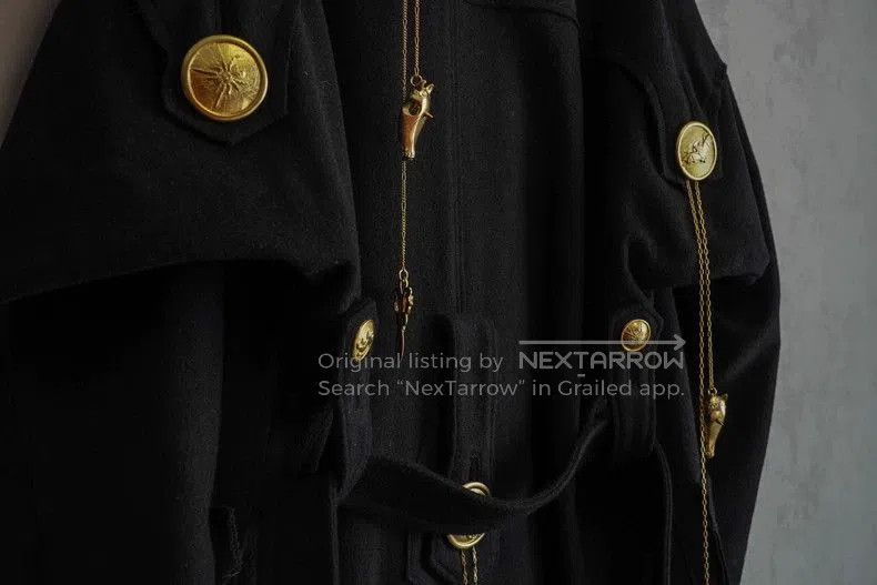 Yohji Yamamoto Yohji Yamamoto 19AW Gold Button Hooded Coat. Size US L / EU 52-54 / 3 - 5 Thumbnail