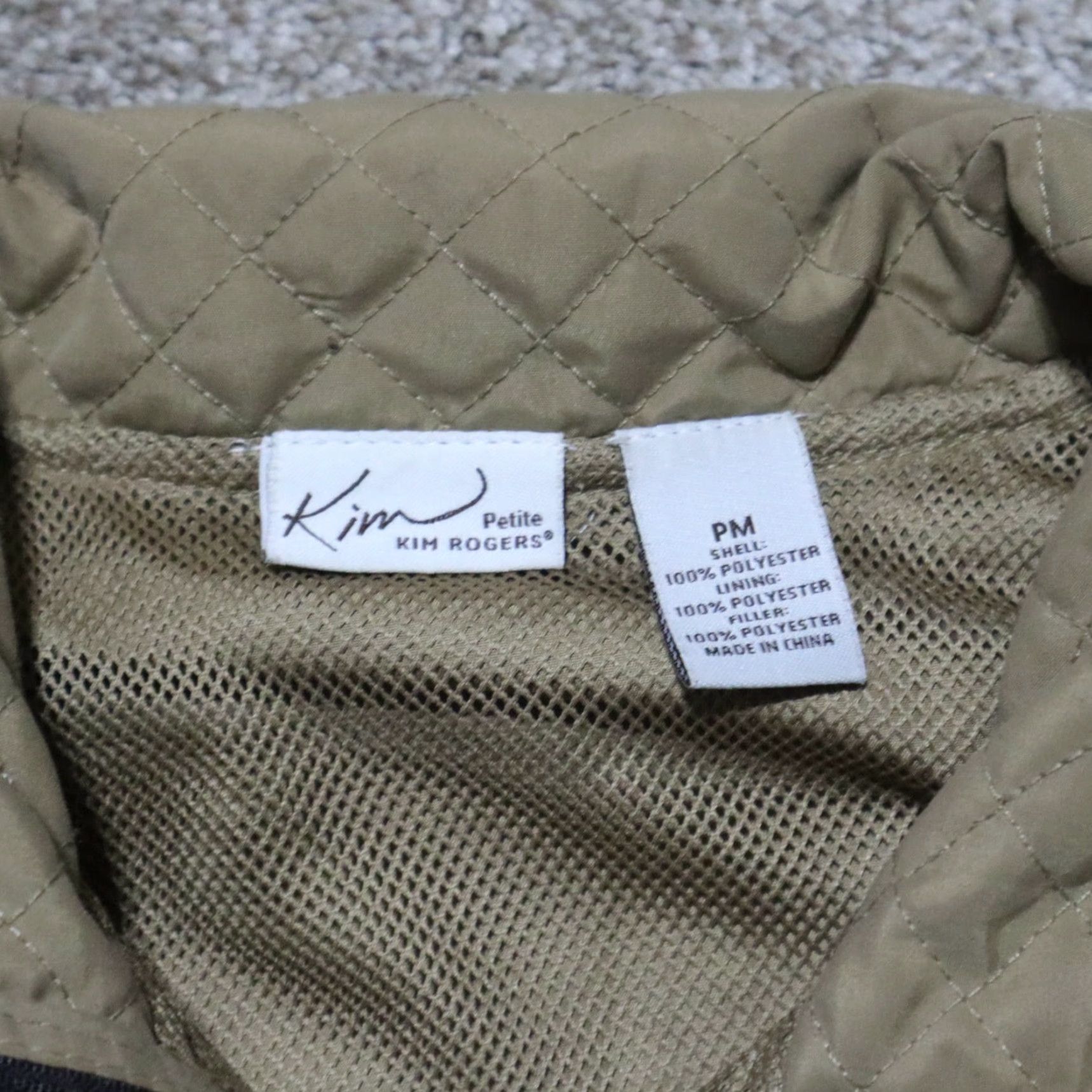 Vintage KIM ROGERS Brown Lightweight Coat Petite Medium Sequin Knit Pullover Women PM Coat Womens Size M / US 6-8 / IT 42-44 - 3 Thumbnail