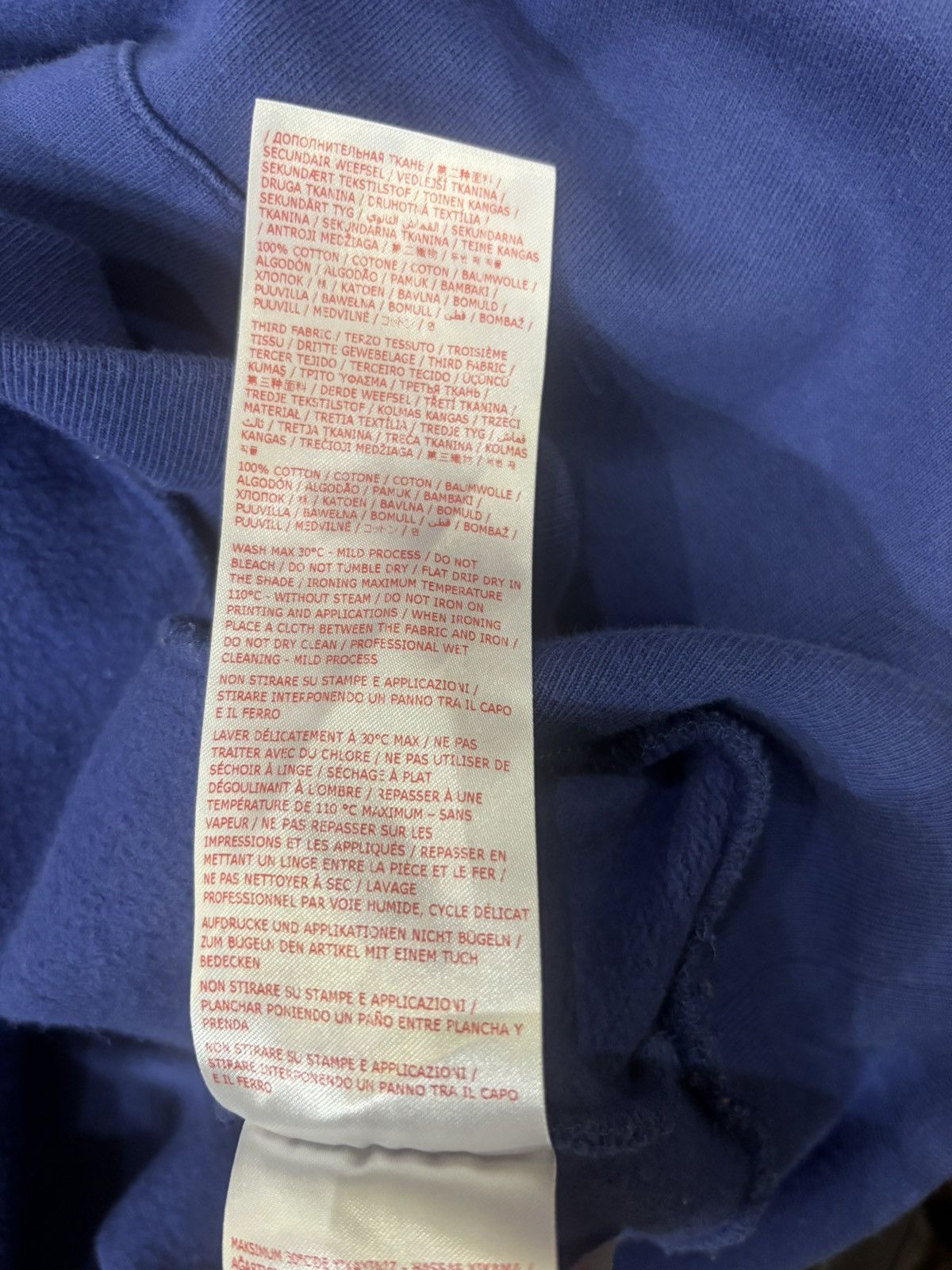 Marni Marni Distressed Hoodie Blue Size US L / EU 52-54 / 3 - 6 Thumbnail