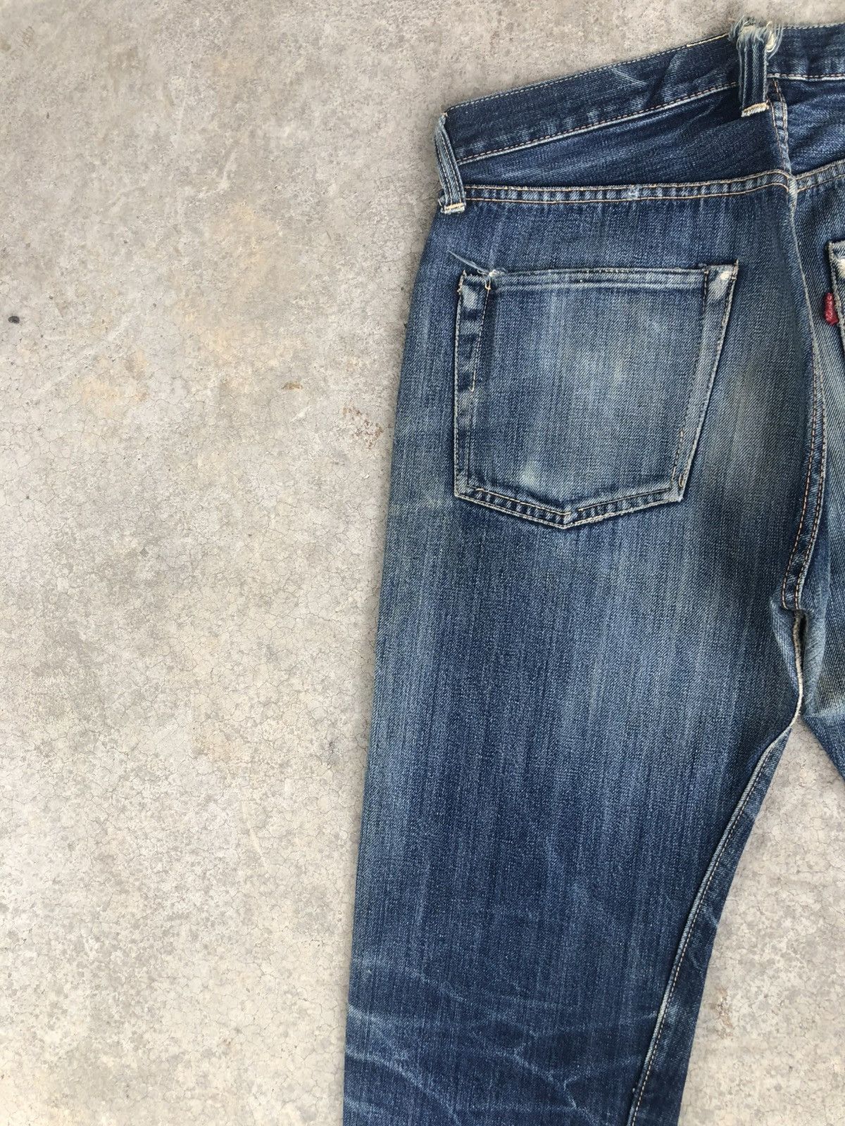 The Real McCoy's Joe Mccoy 906 Selvedge Denim Mudwash Distressed Ripped Size US 30 / EU 46 - 9 Thumbnail