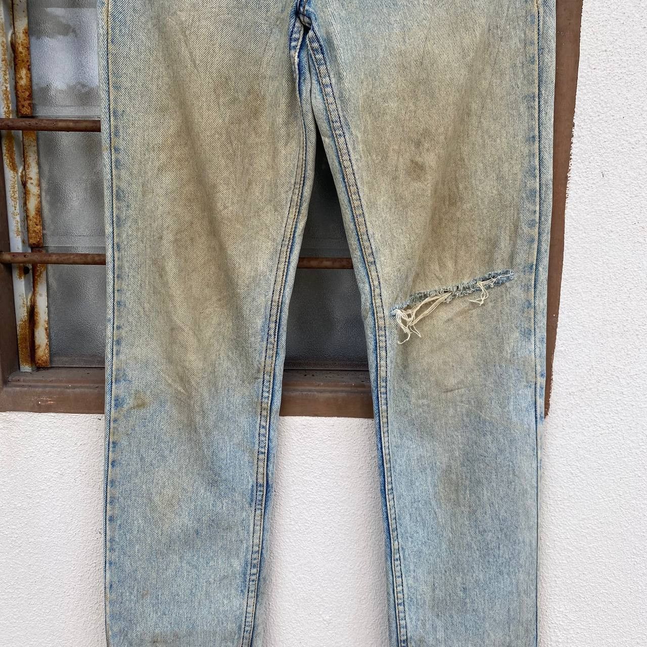 Levi's × Vintage SUPER CRAZY DIRTY VINTAGE LEVIS 1989 DENIM LOT 606 BJ07-10 Size US 28 / EU 44 - 6 Thumbnail