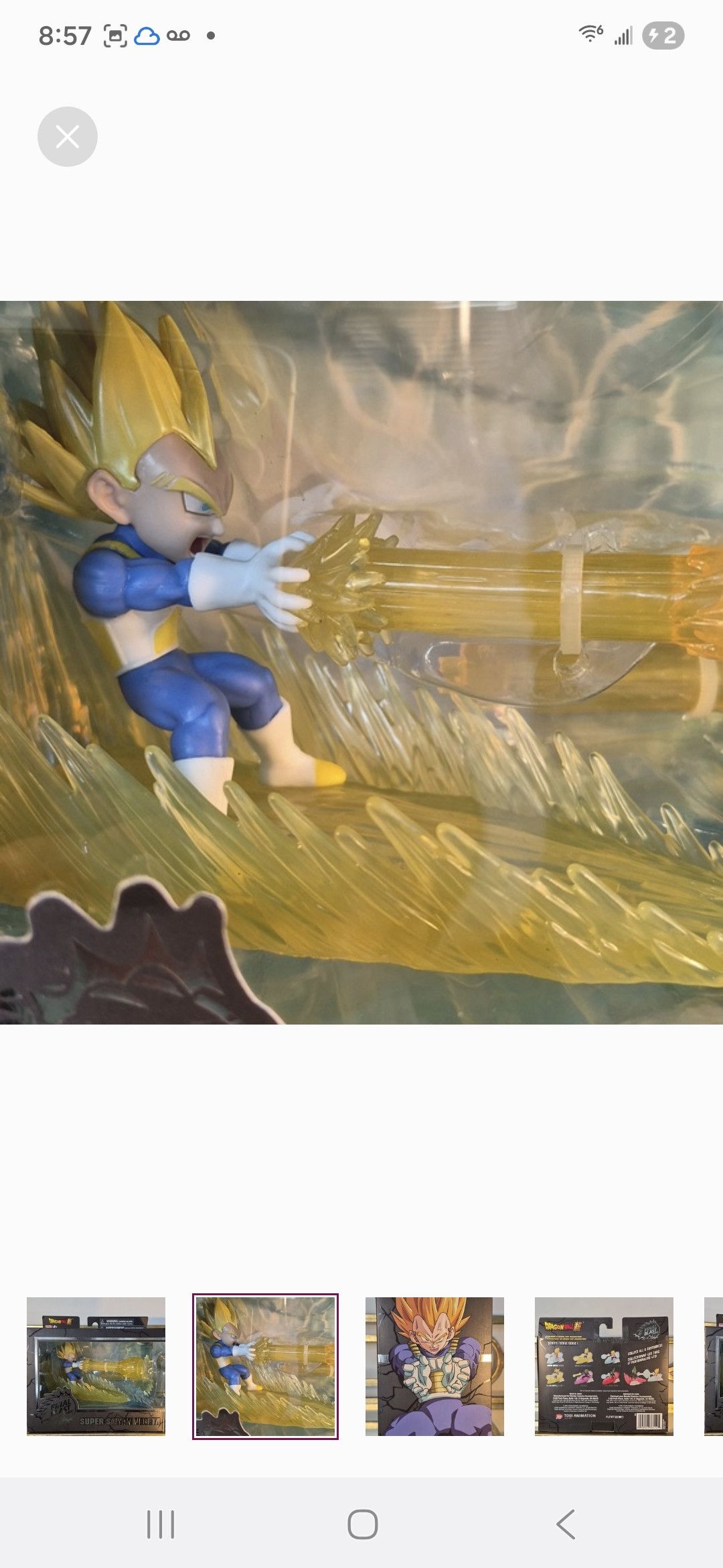 Other Bandai DragonBall Super FINAL BLAST SERIES S S Vegeta Size ONE SIZE - 1 Thumbnail