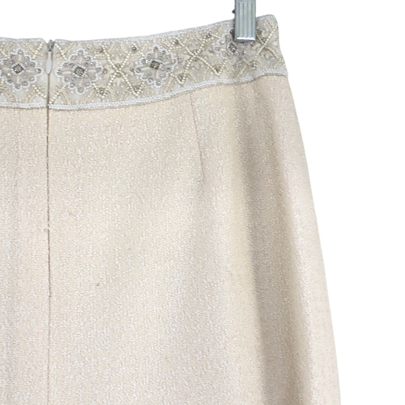 Escada Escada Size 38 US M Skirt Pencil Beaded Silk Wool TINY FLAW Size 29" - 14 Thumbnail
