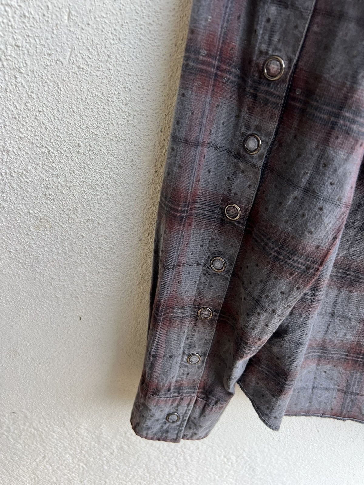 20471120 Vintage Paranoid Japan Blink Dot Bondage Flannel Shirt Size US S / EU 44-46 / 1 - 20 Thumbnail