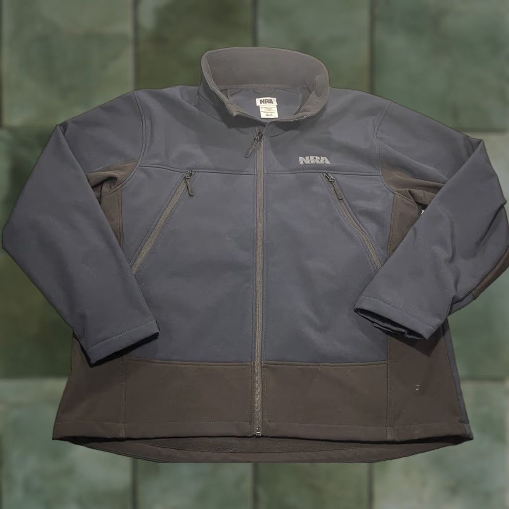 Vintage NRA Jacket Zip Down Windbreaker XL Men Blue Size US XL / EU 56 / 4 - 1 Thumbnail