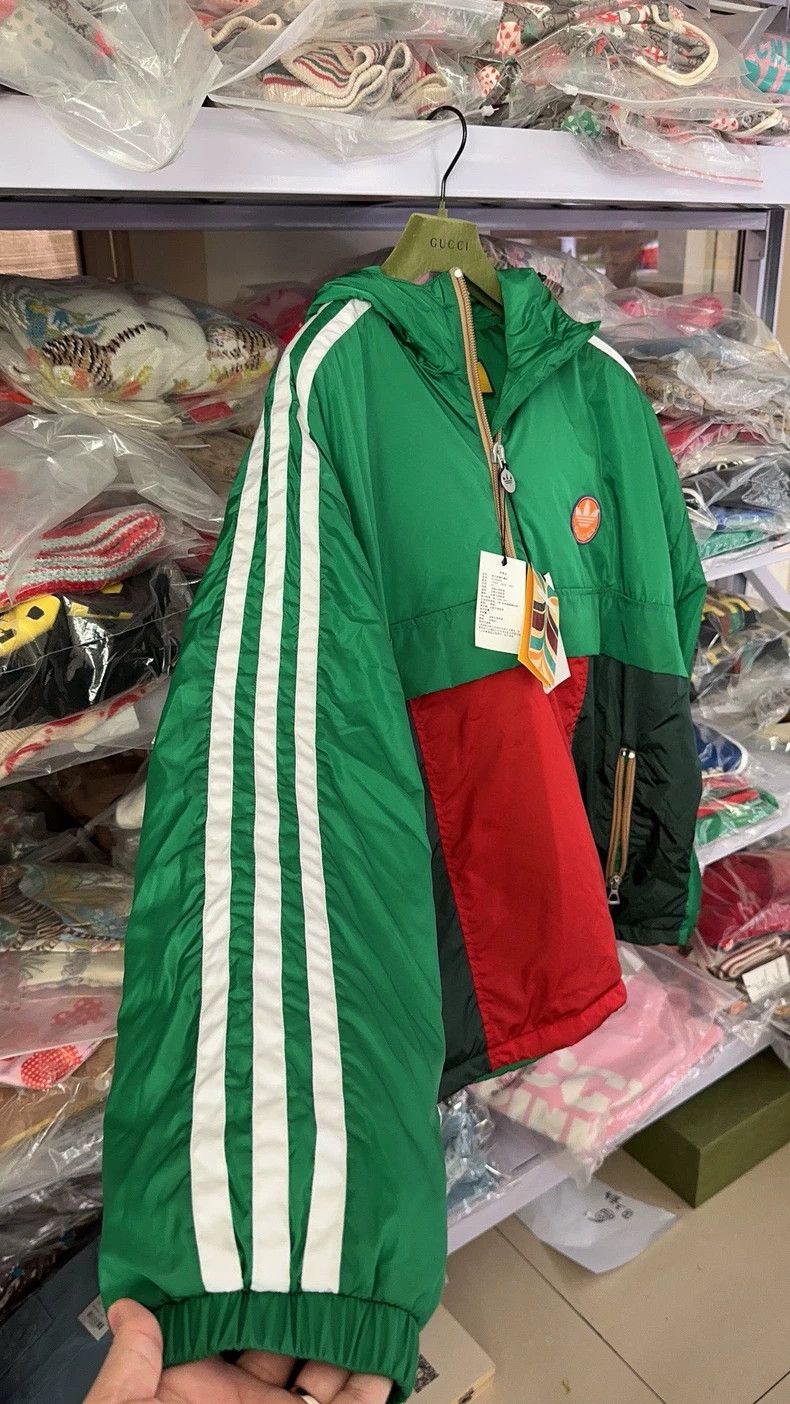Gucci Gucci Red and green color-blocked jacket cotton clothes jac Size US L / EU 52-54 / 3 - 3 Thumbnail