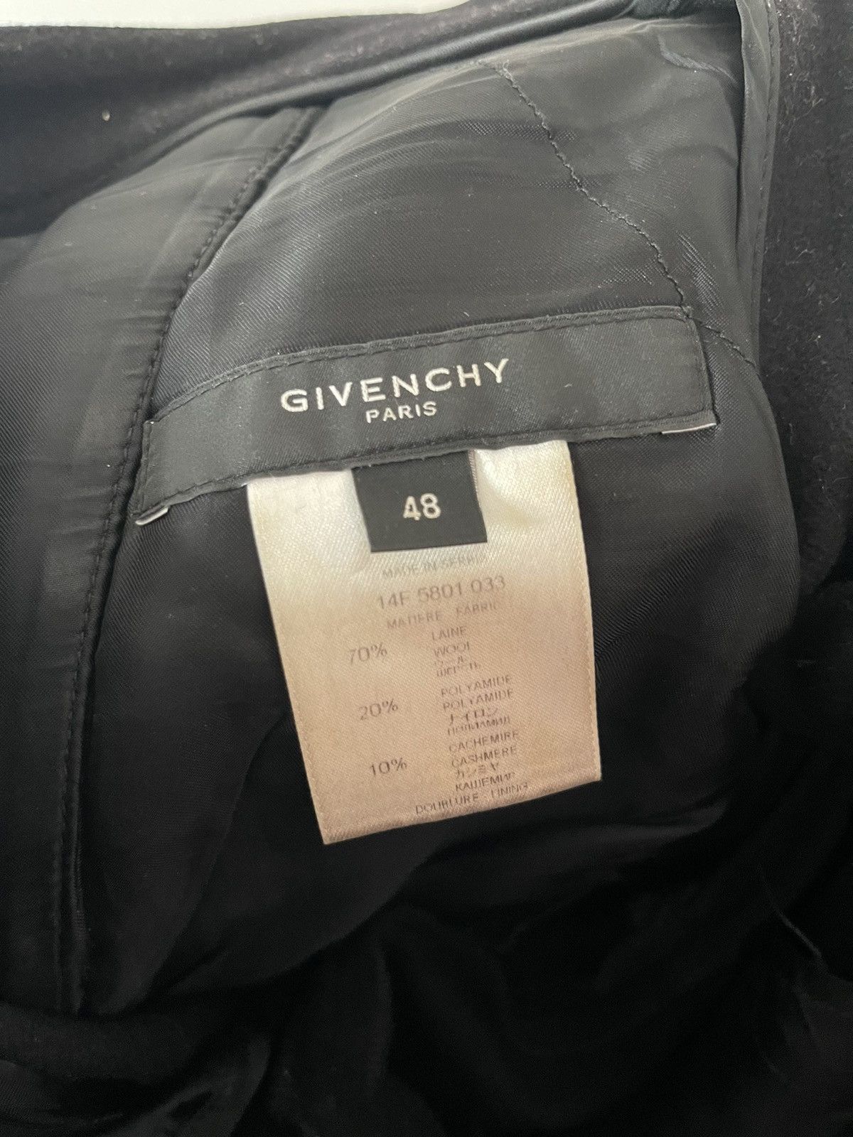 Givenchy Givenchy by Riccardo Tisci wool biker trousers Size US 34 / EU 50 - 8 Thumbnail