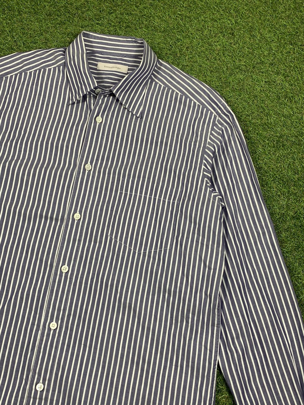 Ermenegildo Zegna Vintage Y2K Ermenegildo Zegna shirt streetwear style size L Size US L / EU 52-54 / 3 - 2 Thumbnail