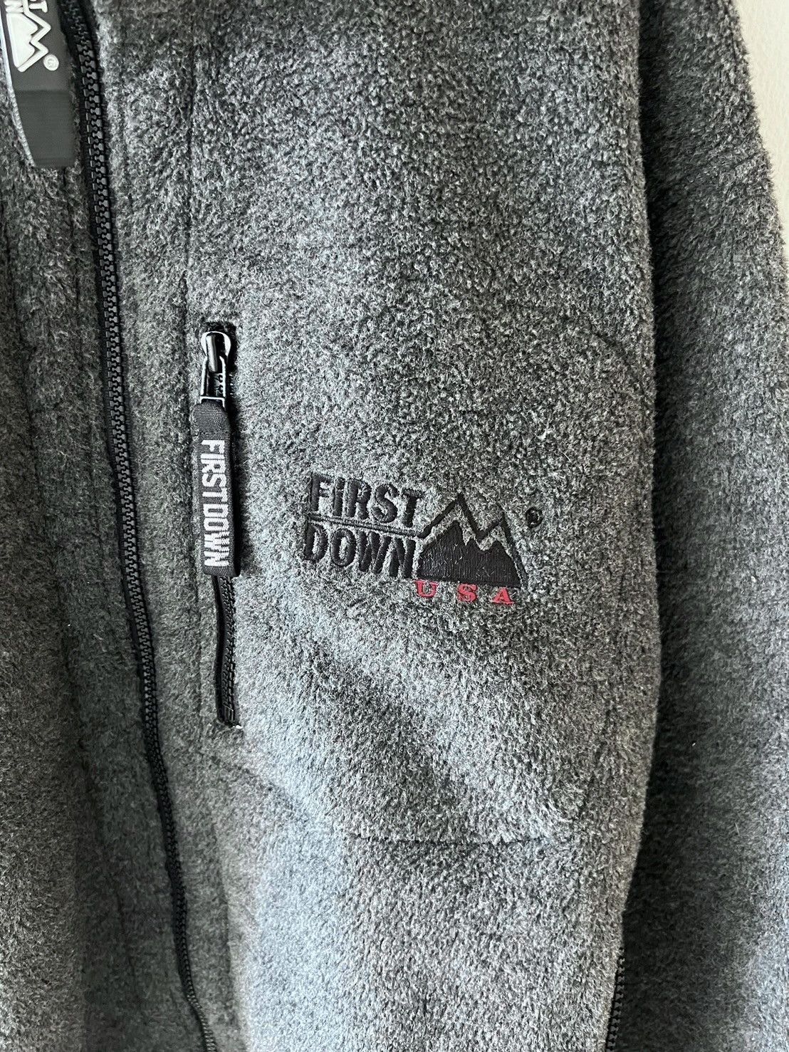 Vintage First Down Outdoor Fleece Jacket Zip Up Size US M / EU 48-50 / 2 - 6 Thumbnail