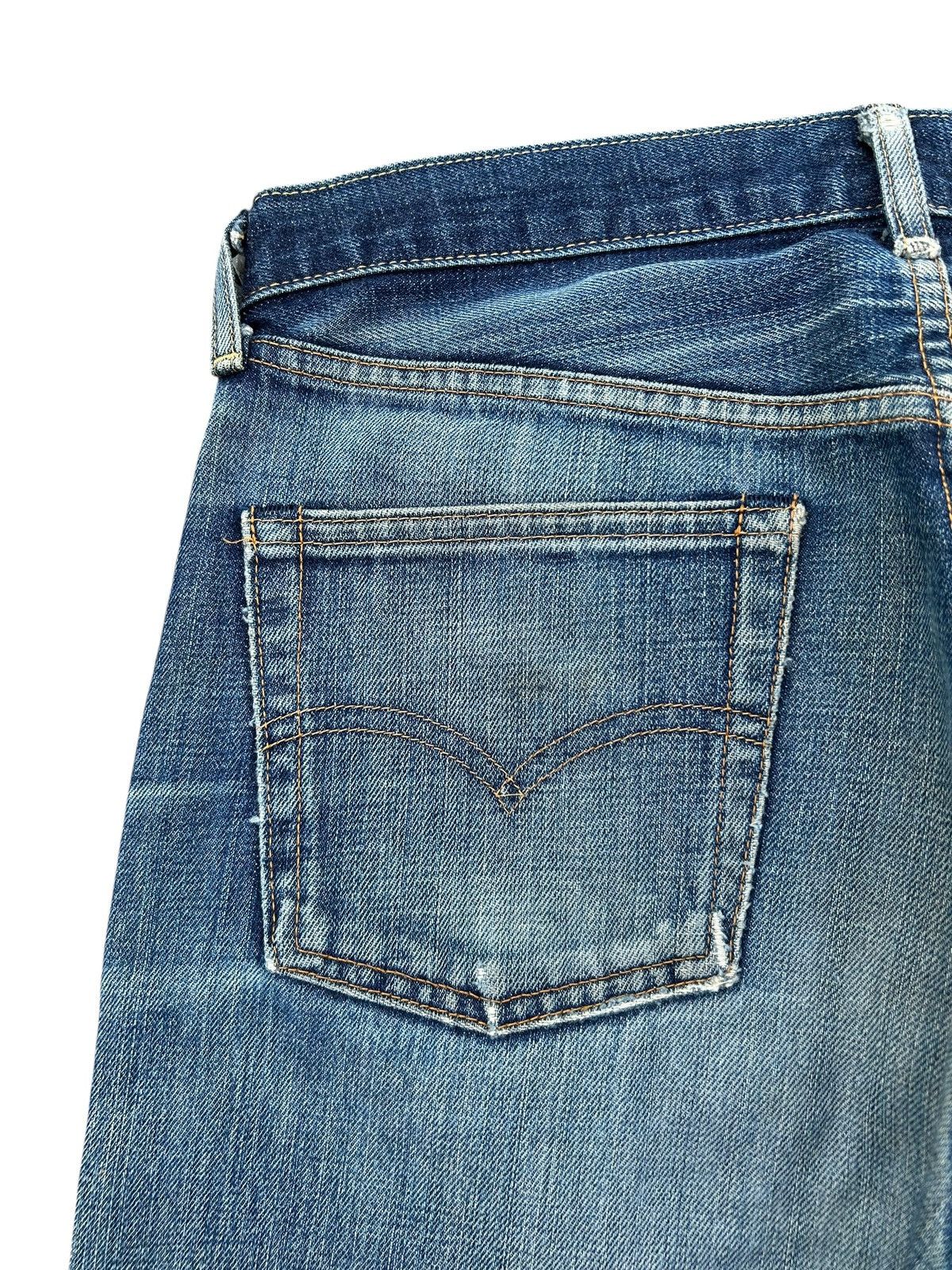 Kapital Thrashed Vintage Levis Big E Selvedge Denim Jeans Size US 32 / EU 48 - 16 Thumbnail