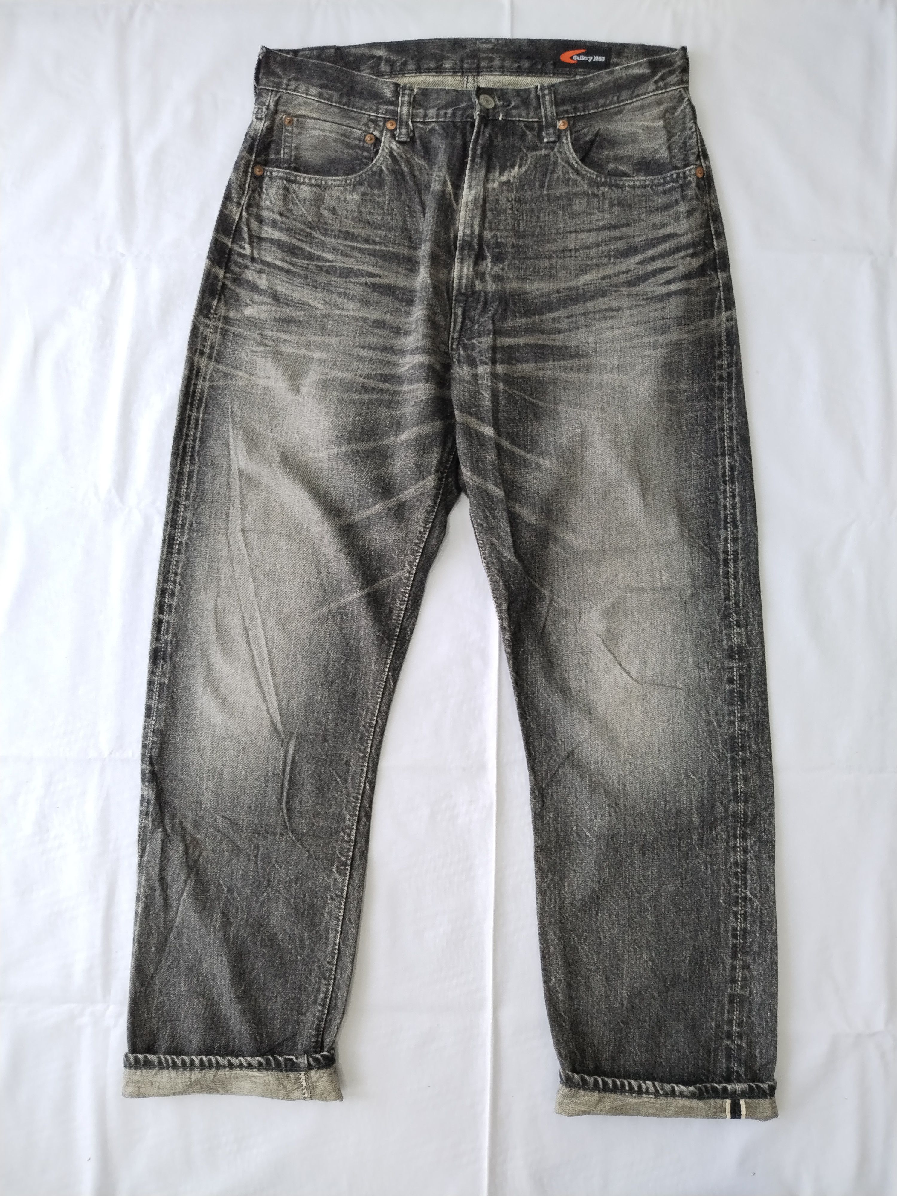 image of Gallery 1950 x Warehouse Selvedge Jeans in Black, Men's (Size 33)