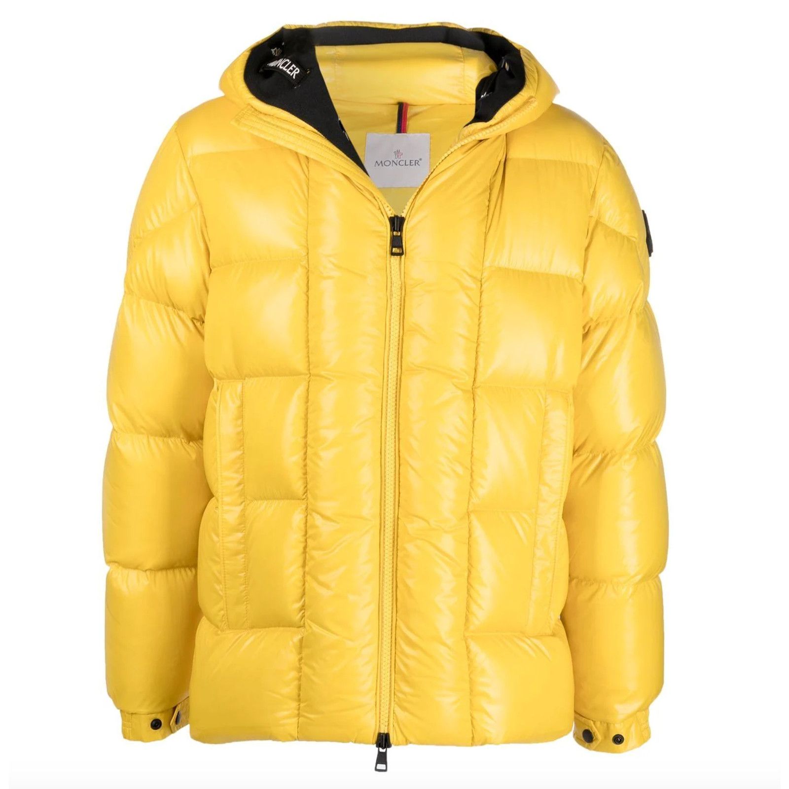 image of Moncler Dougnac Short Down Jacket Yellow, Men's (Size XL)