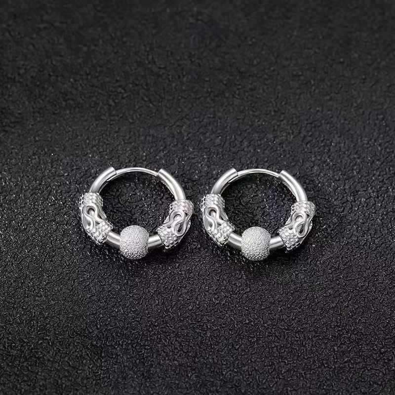 Jewelry Punk Earrings One Pairs Chrome Jewelry Size ONE SIZE - 1 Thumbnail