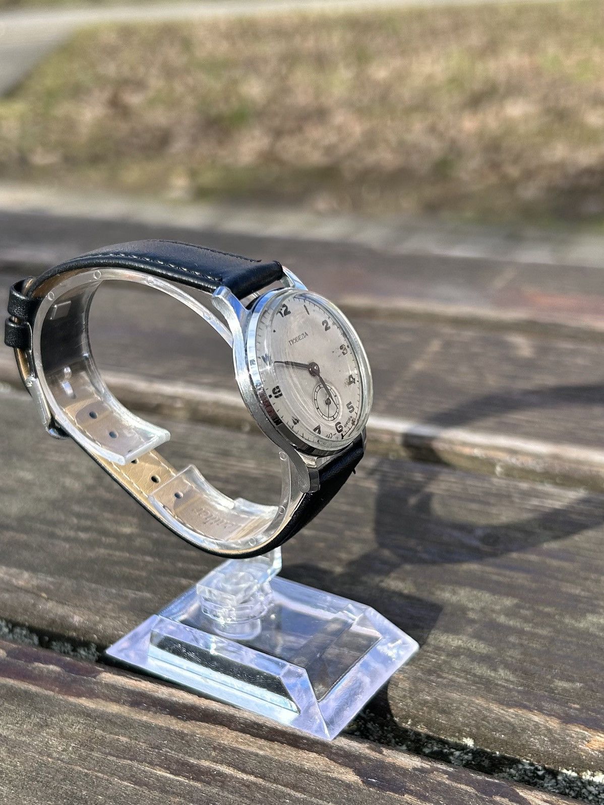Vintage Vintage Pobeda Watch USSR Soviet Mechanical Authentic 1950s Size ONE SIZE - 6 Thumbnail