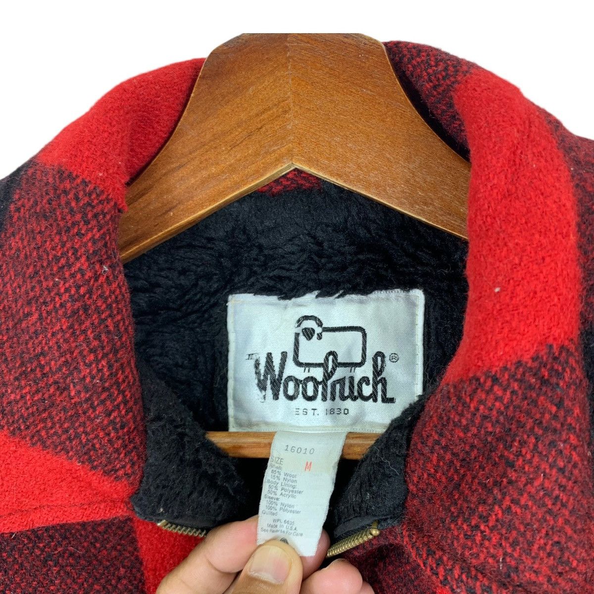 Woolrich Woolen Mills ⚡️🔥 VINTAGE WOOLRICH RED TARTAN WOOL ZIPPER JACKET Size US M / EU 48-50 / 2 - 7 Thumbnail