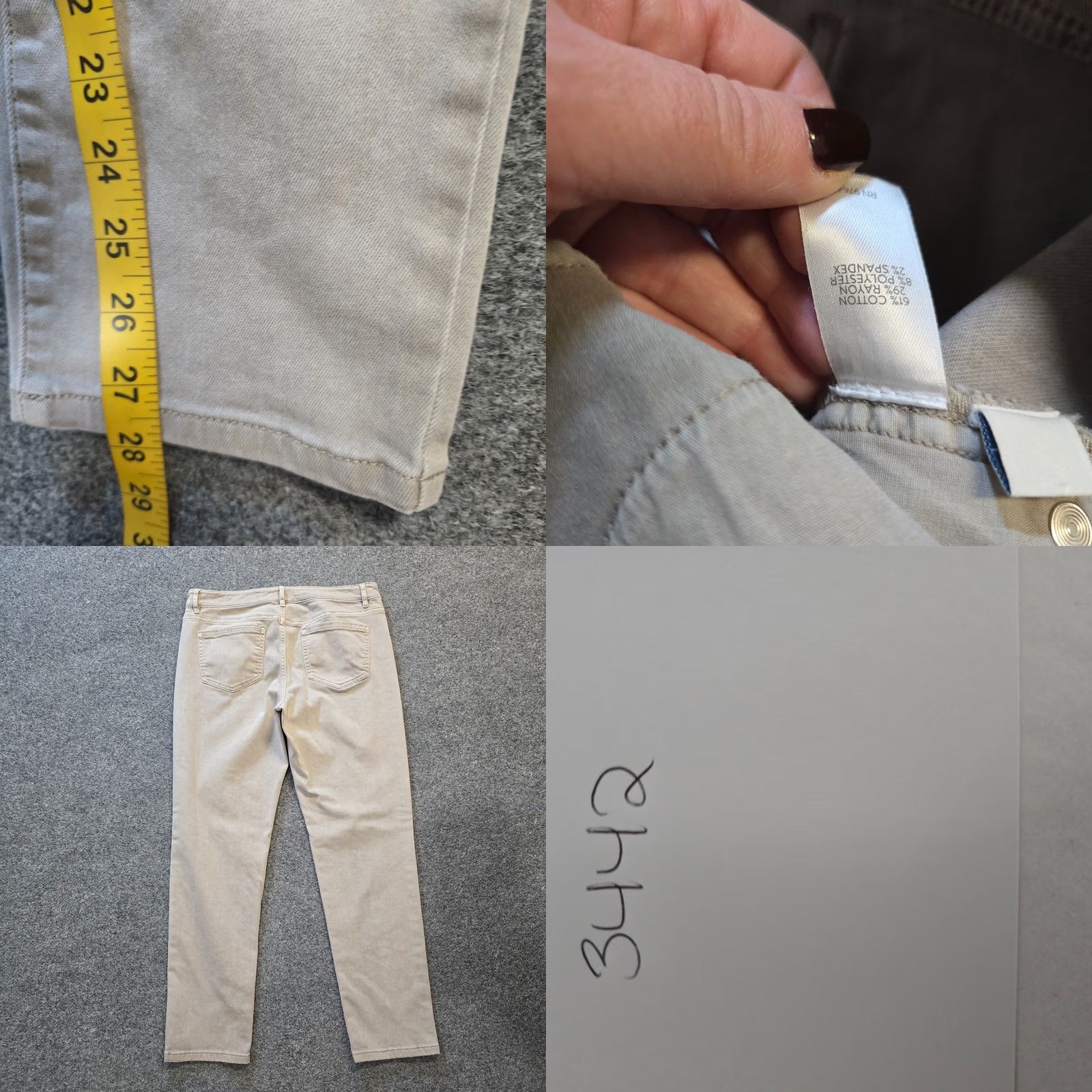 J. Jill J Jill Jeans Petite Gray Denim Boyfriend Straight Leg Mid Rise Casual Zip Size 30" / US 8 / IT 44 - 8 Thumbnail