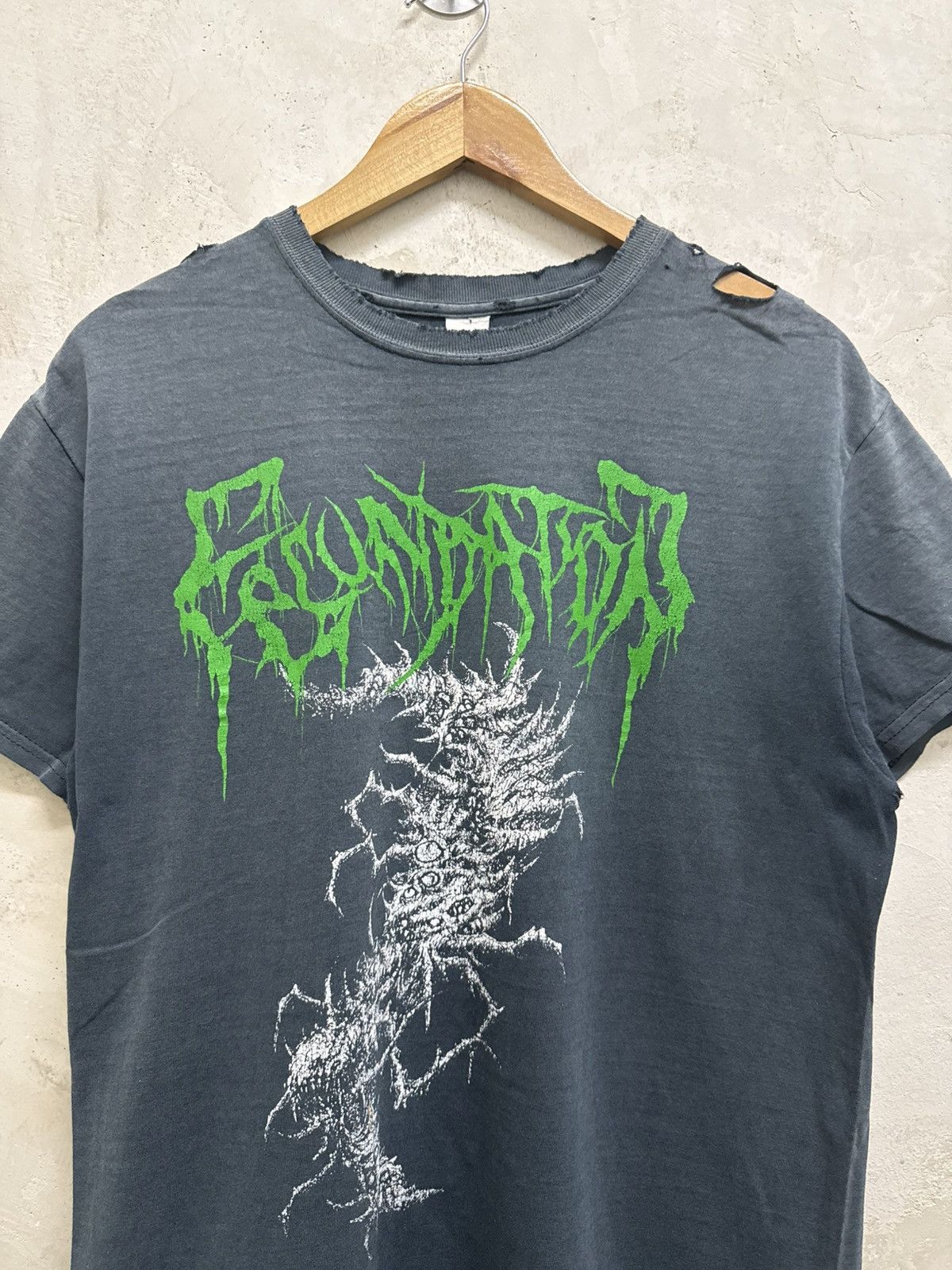 Band Tees Distressed Fecundation Thrash Death Metal Band Tees Size US S / EU 44-46 / 1 - 2 Thumbnail