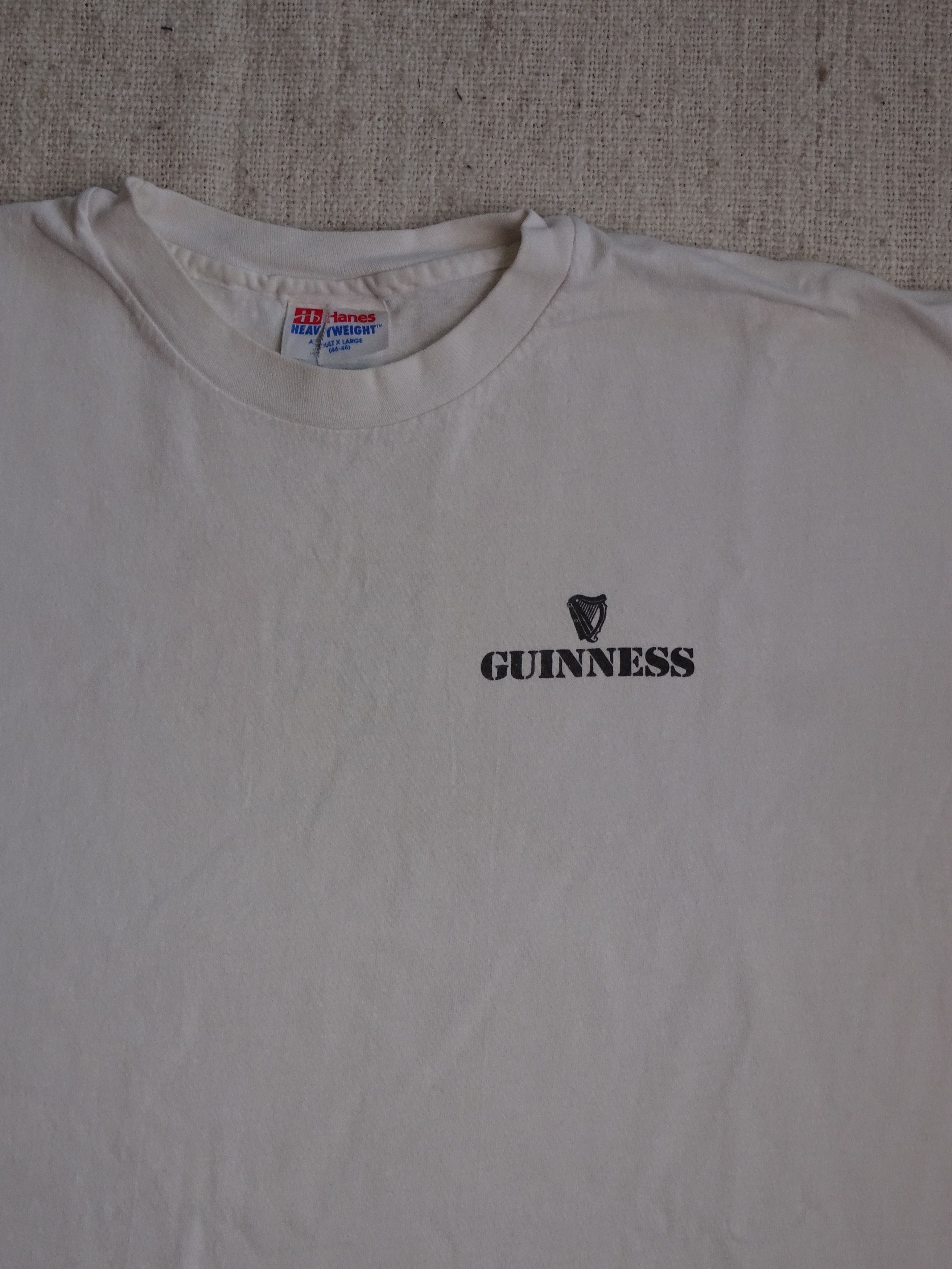 Hanes Vtg 90s Single Stitch Guinness Ohio University Graphic Tee Size US XL / EU 56 / 4 - 3 Thumbnail