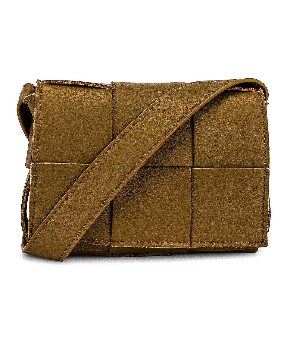 Bottega Veneta BOTTEGA VENETA Candy Cassette brown intrecciato leather bag Size ONE SIZE - 1 Thumbnail