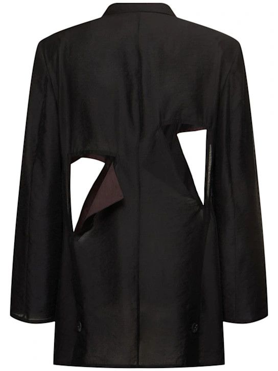Yohji Yamamoto o1lsvrm0525 Cut-Off Detail Jacket in Black Size US M / EU 48-50 / 2 - 2 Thumbnail