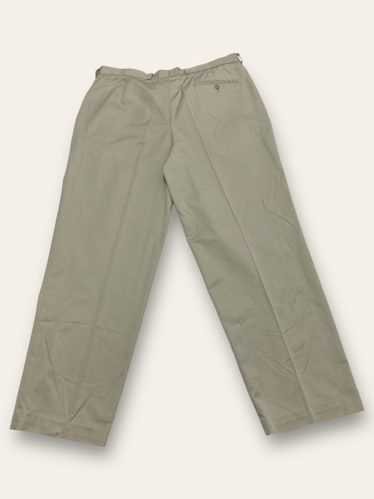 Lacoste 90s Vintage LACOSTE Chemise Beige Baggy Oversize Wide Pants Size US 35 - 9 Thumbnail
