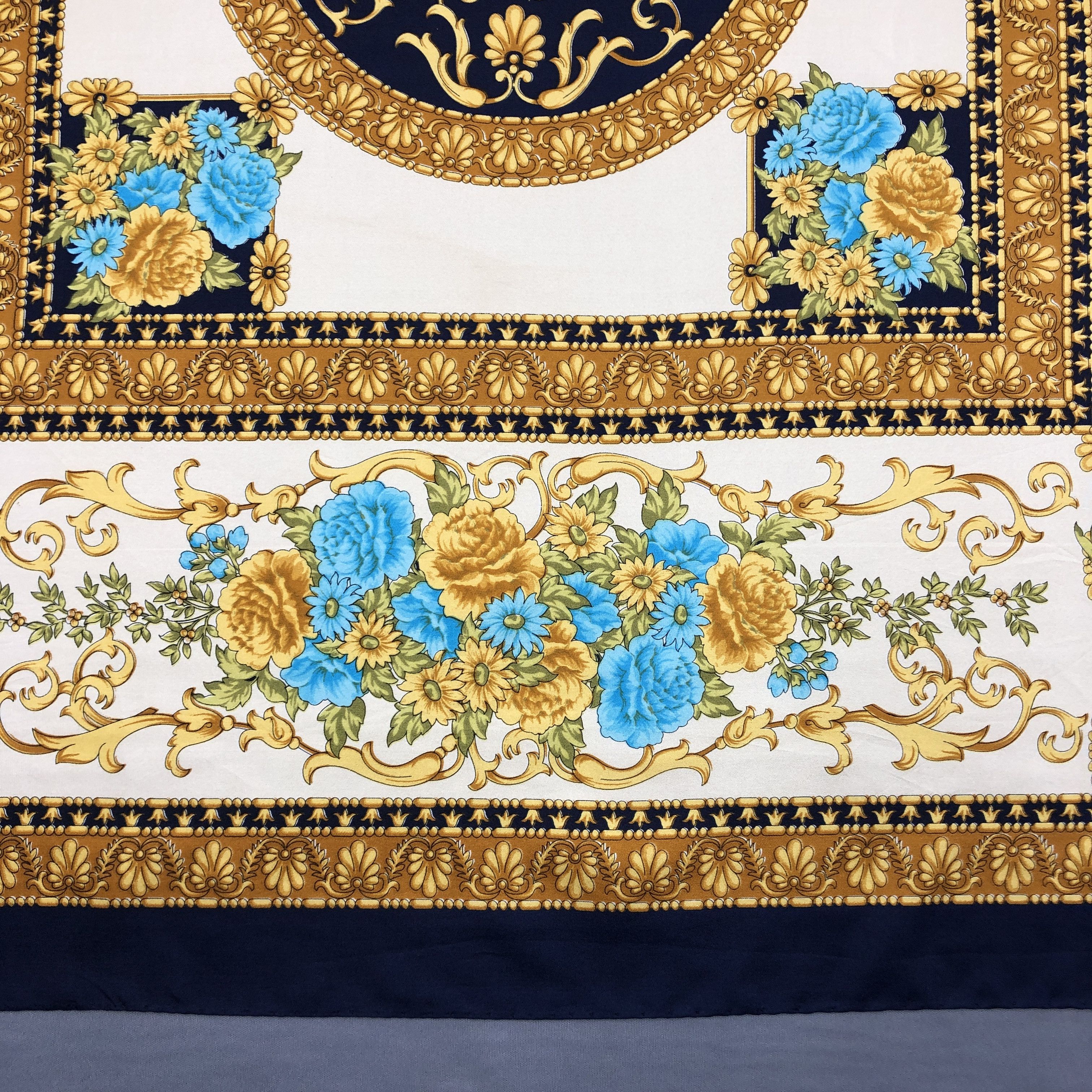 Japanese Brand Vintage SILK Scarf Twill Stole Wraps Scarves - GF60011 Size ONE SIZE - 5 Thumbnail