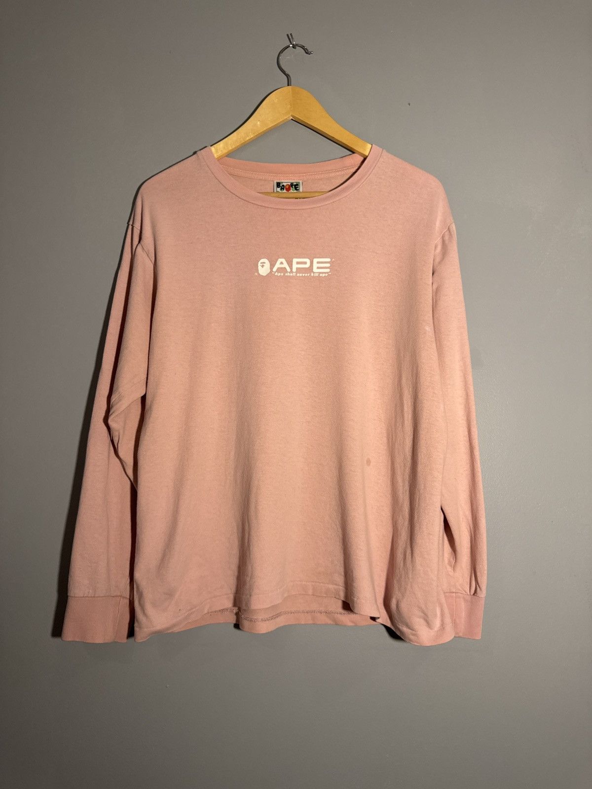 Bape Bape “ape shall never kill ape” long sleeve Size US M / EU 48-50 / 2 - 2 Thumbnail