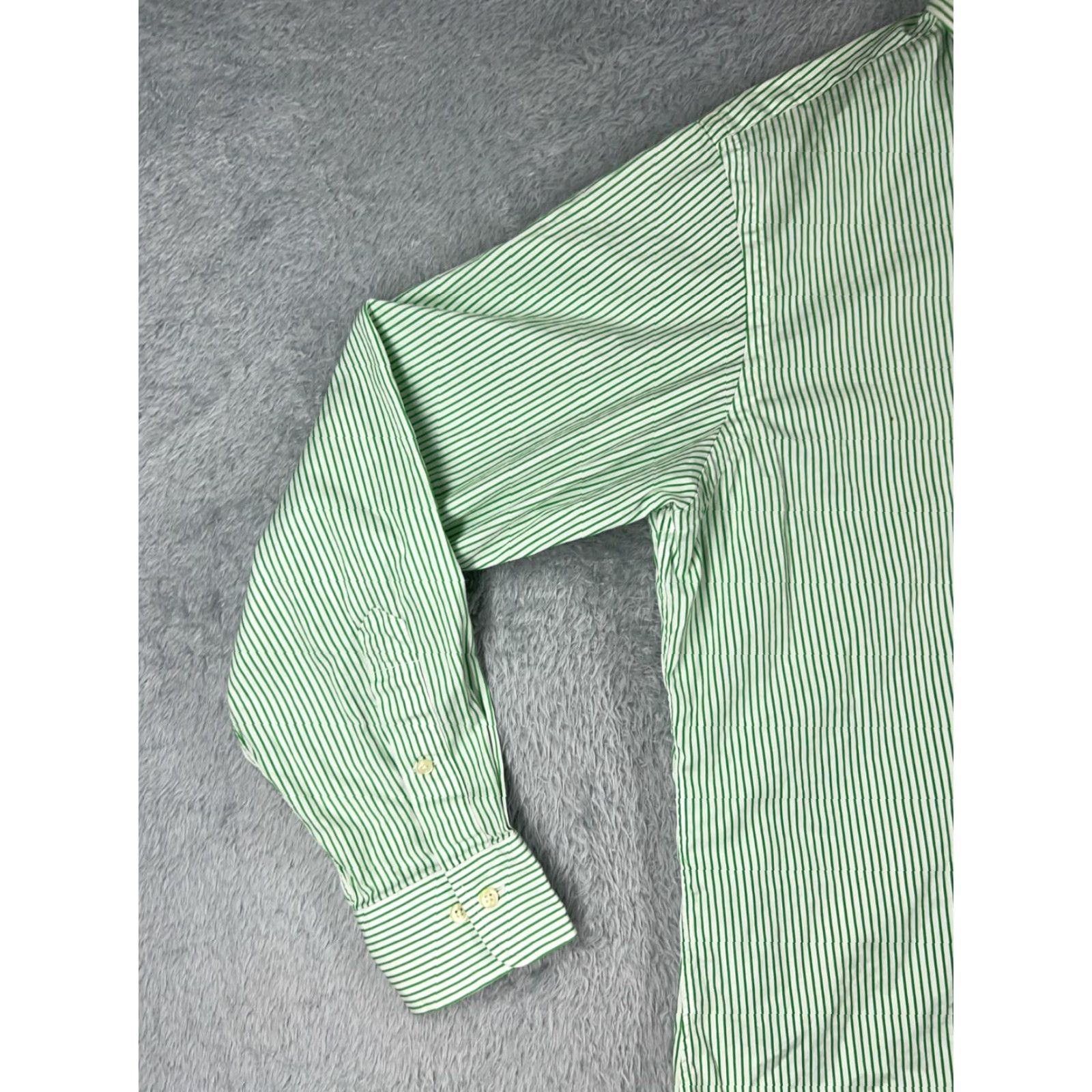 Polo Ralph Lauren VINTAGE Polo Ralph Lauren Shirt Mens 16.5 Green Regent Cotton Custom Fit 34-35 Button-Up Collared Long Sleeve Size US XL / EU 56 / 4 - 3 Thumbnail