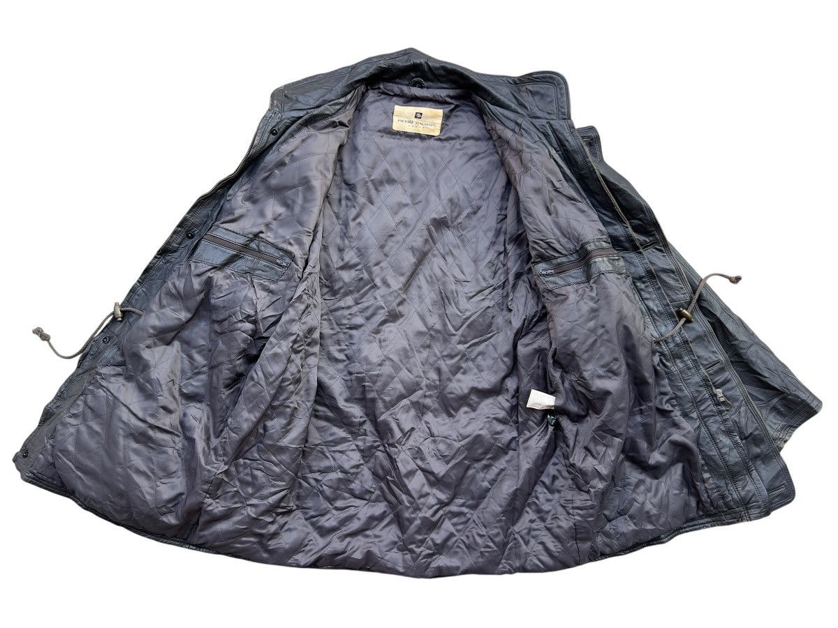 Pierre Balmain Vintage Pierre Balmain Black Leather Trench Coat Size US L / EU 52-54 / 3 - 3 Thumbnail