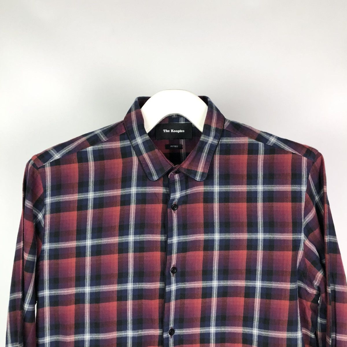 The Kooples The Kooples Plaid Check Long Sleeve Shirt Size US L / EU 52-54 / 3 - 3 Thumbnail