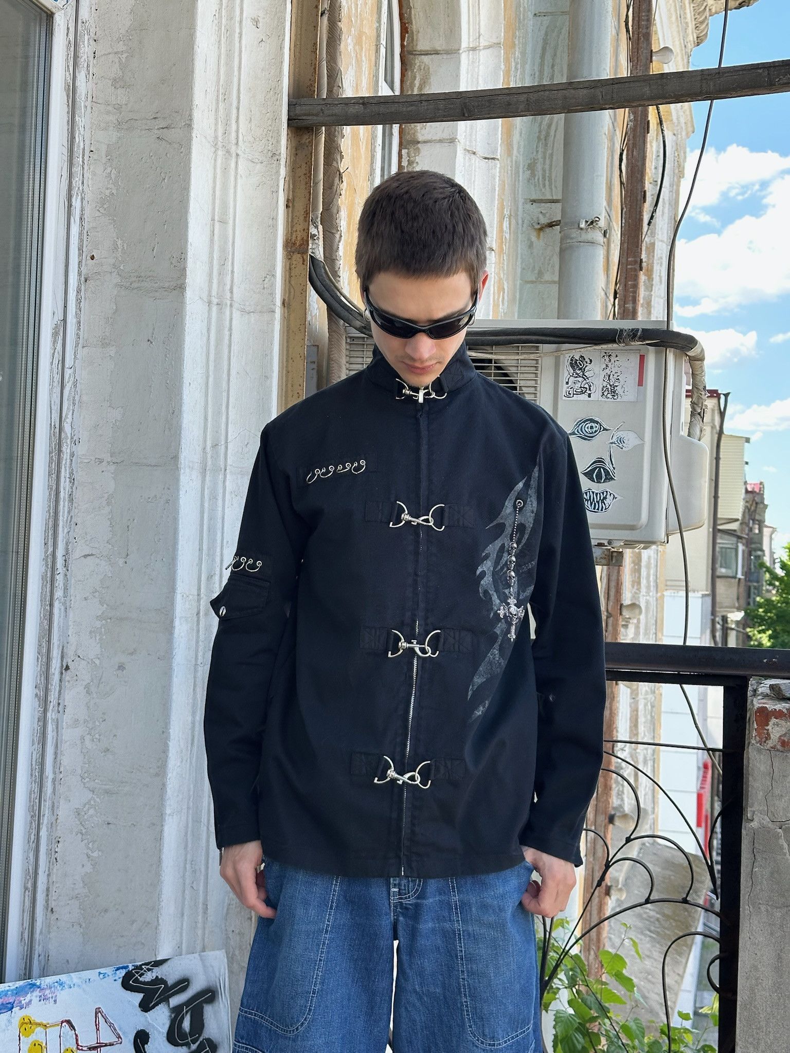 Japanese Brand 2000s Rare Spiral Girl Bondage Jacket LGB tribal rave techno Size US M / EU 48-50 / 2 - 7 Thumbnail