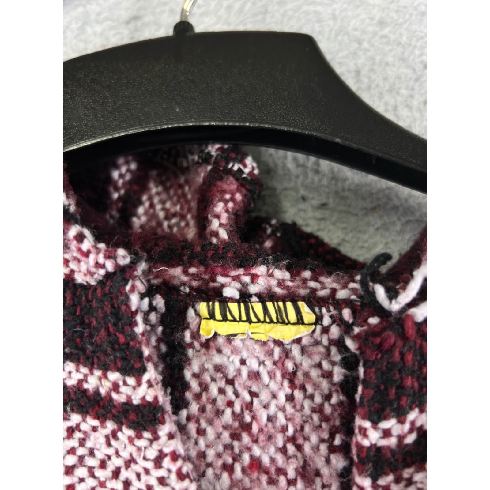 Pinko Franks Baja Hoodie Mens Adult Medium Pink Black Pocket Sweater Acrylic Drug Rug Jersey Hoodie Pullover Modern Vintage-None? Size US M / EU 48-50 / 2 - 7 Thumbnail