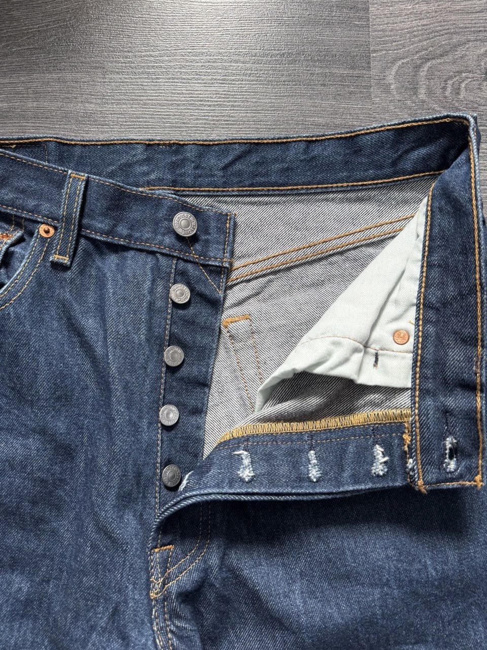 Levi's Levi’s 501 Dark Blue Denim Jeans Size US 32 / EU 48 - 8 Thumbnail