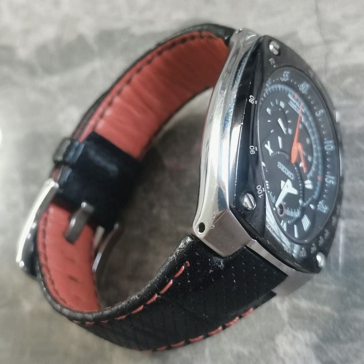 Seiko SEIKO SPORTURA KINETIC CHRONOGRAPH 7L22- TACHYMETER WATCH Size ONE SIZE - 2 Thumbnail