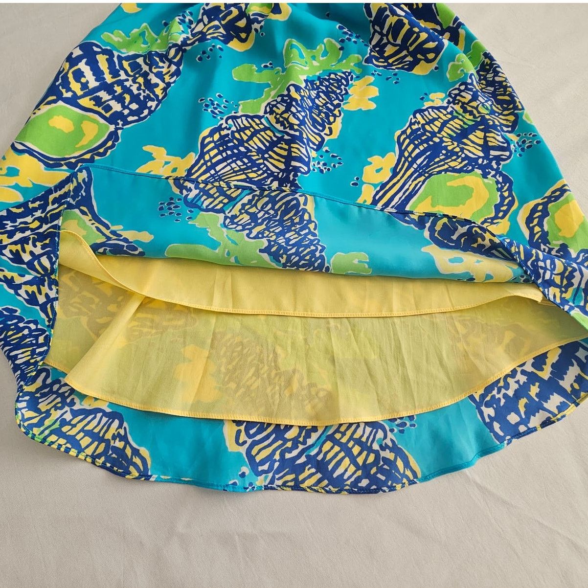 Lilly Pulitzer EUC Lilly Pulitzer Calissi Turquoise Sound the Horn Dress XS Size XS / US 0-2 / IT 36-38 - 13 Thumbnail