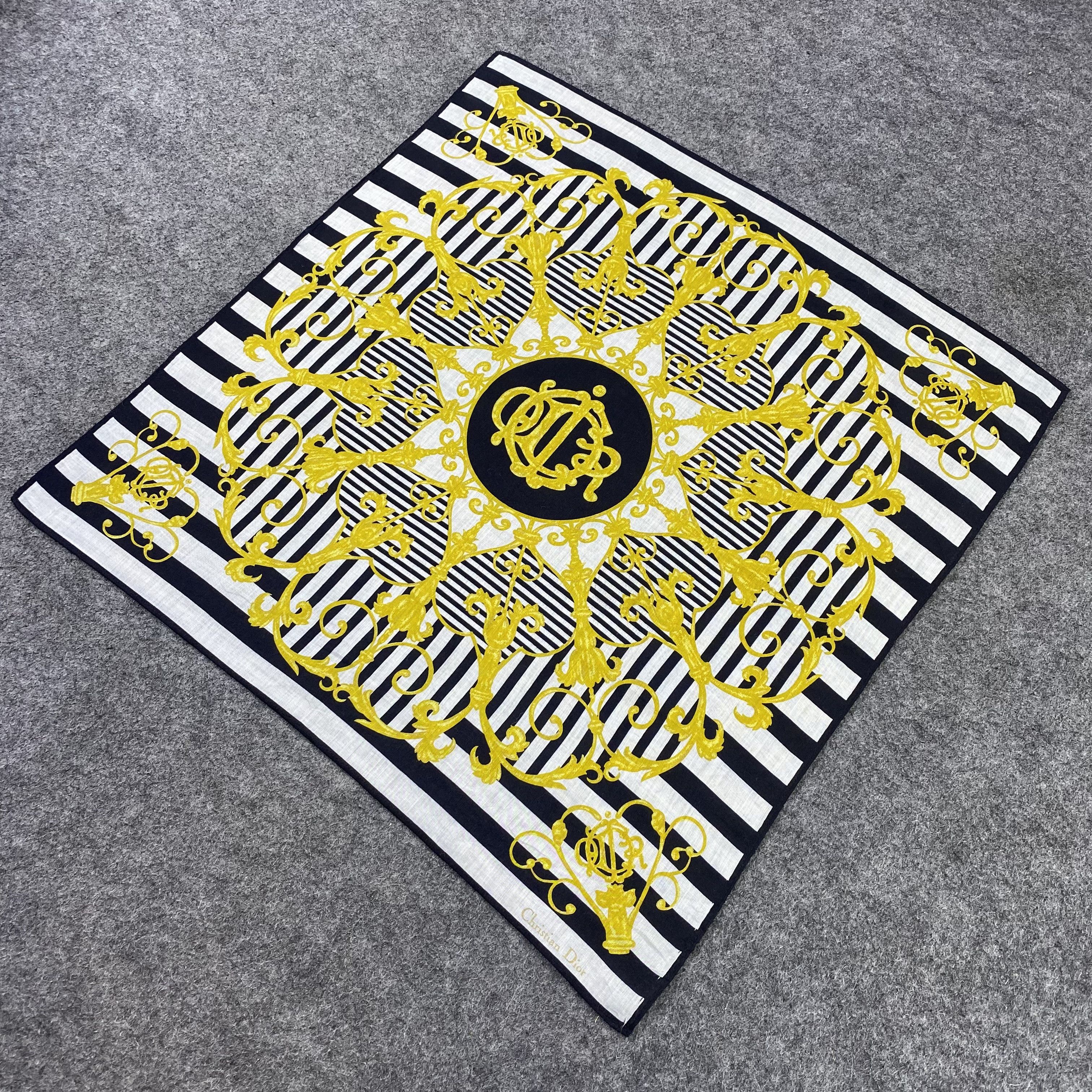 Designer Christian Dior Handkerchief / Bandana / Neckerchief-B1255 Size ONE SIZE - 4 Thumbnail
