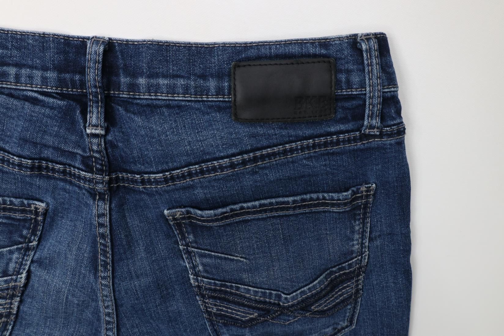 Vintage Buckle BKE Stretch Thick Stitch Straight Leg Denim Jeans Size US 34 / EU 50 - 14 Thumbnail