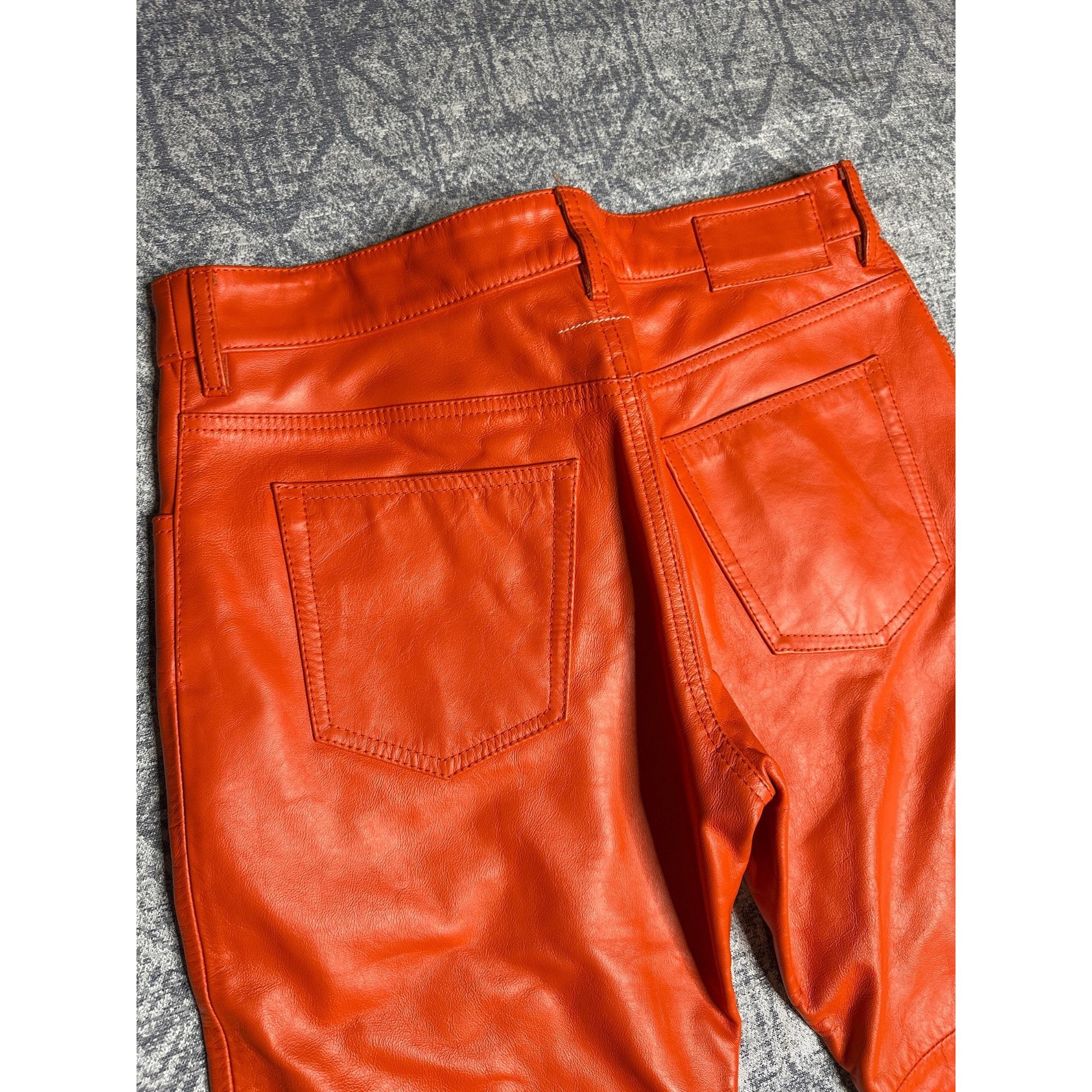 Maison Margiela MM6 22SS 5-Pocket Leather Pants Size 30" / US 8 / IT 44 - 9 Thumbnail