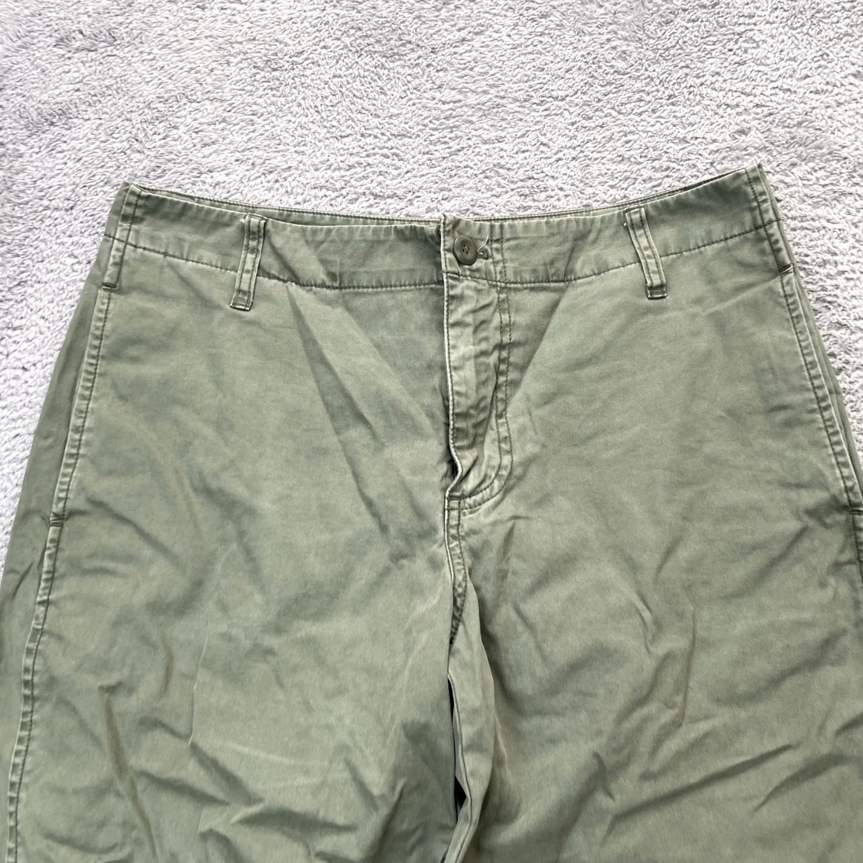 J.Crew J.CREW Pants Womens 27 Petite Green Sailor Heritage Chino Wide Leg Cotton Baggy Pants Regular Petite Green Chino Size 27" / US 4 / IT 40 - 5 Thumbnail
