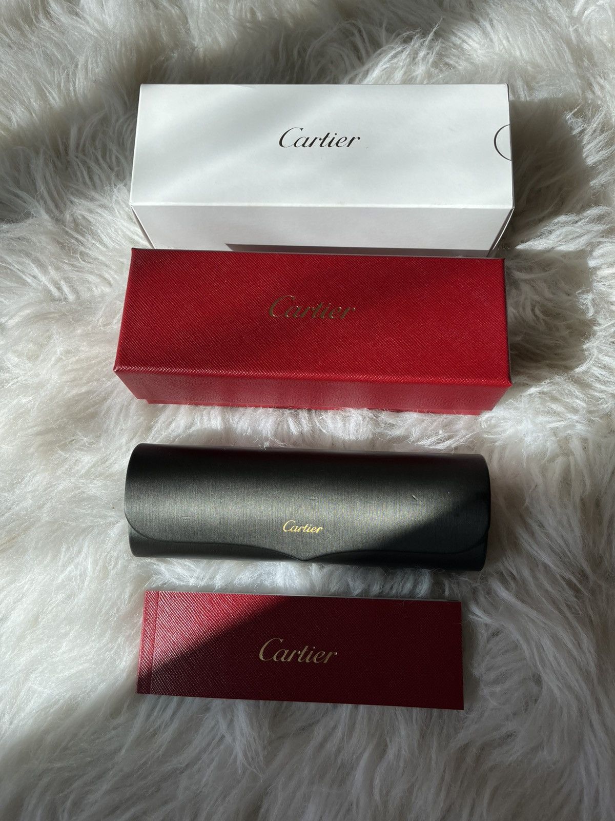 Cartier Cartier Big C’s Decor Clear Frame Gold Glasses Size ONE SIZE - 14 Thumbnail