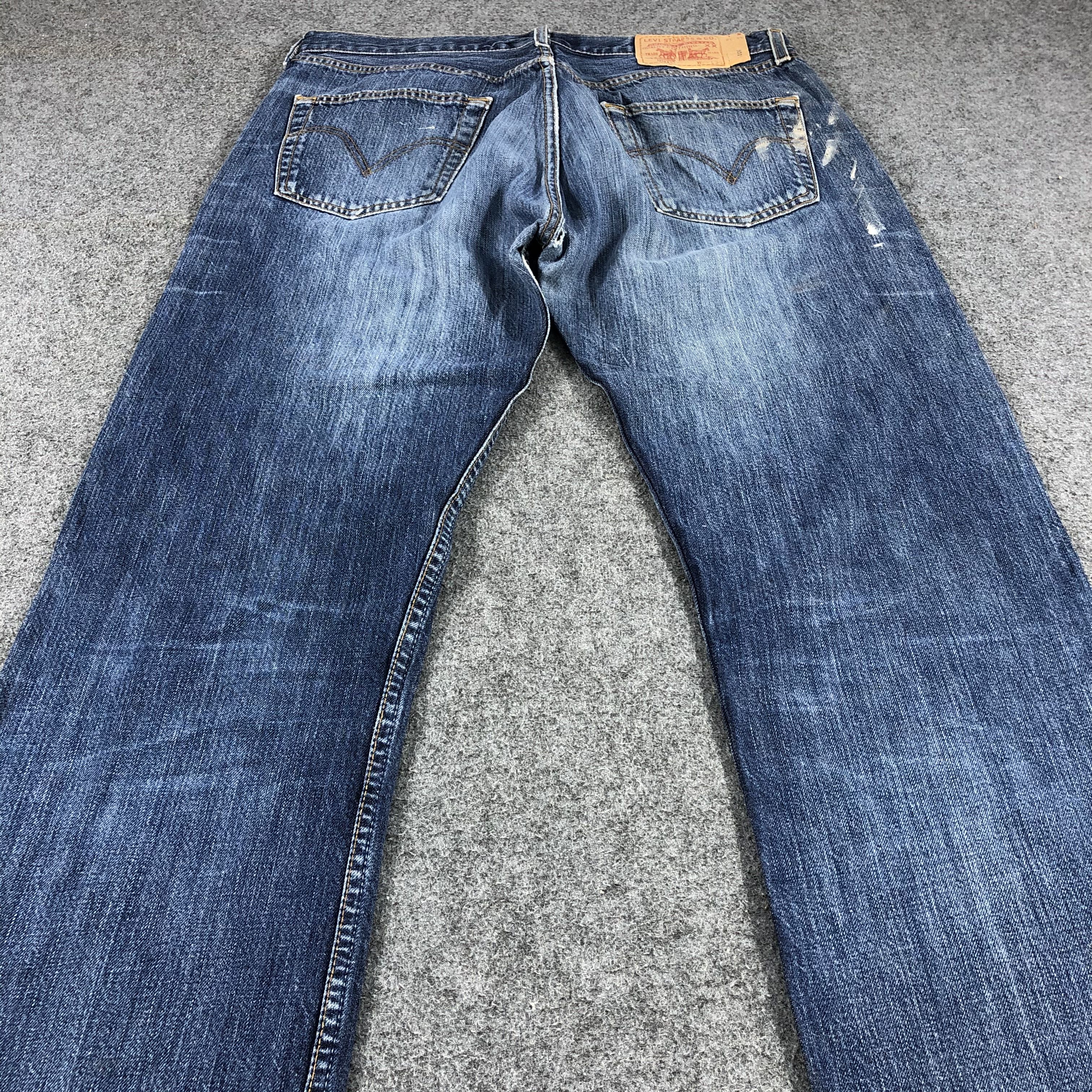 Levi's Vintage 90s Levis 501 Denim Jeans-JM982 Size US 34 / EU 50 - 4 Thumbnail