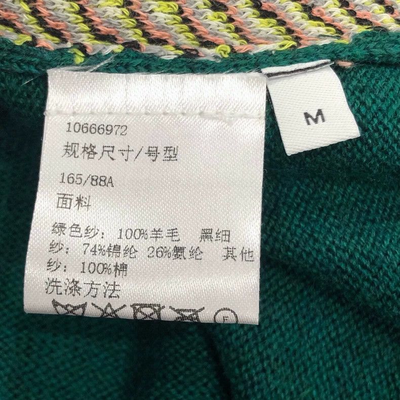 Loewe Loewe A green round-neck long-sleeved wool knitted cardiga Size M / US 6-8 / IT 42-44 - 6 Thumbnail