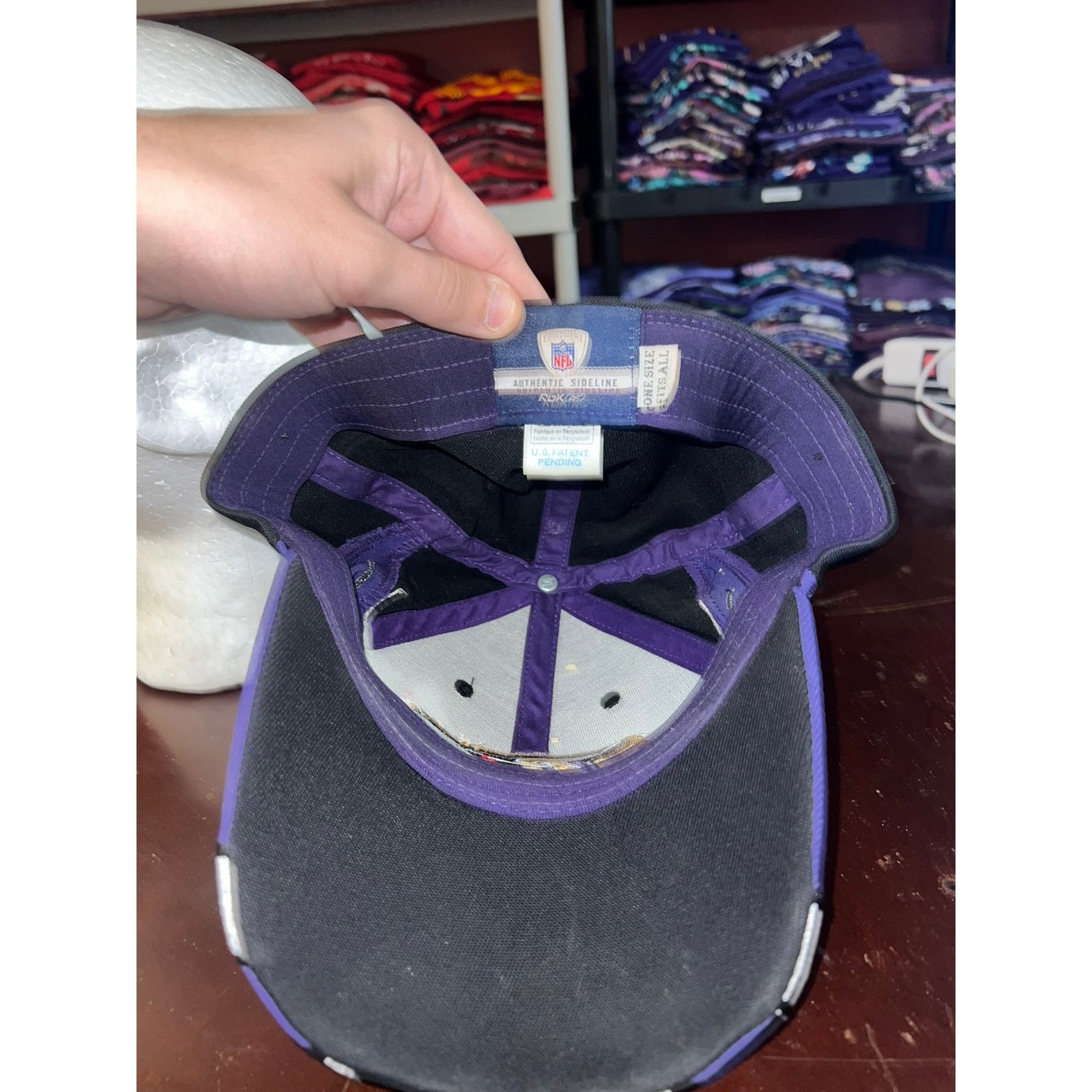Reebok Baltimore Ravens Reebok Hat Equipment NFL Black Cap Football Size ONE SIZE - 7 Thumbnail