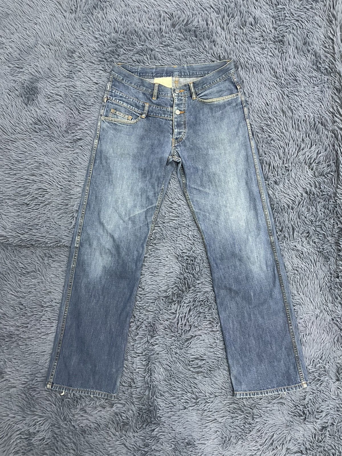 Designer × Final Home × Issey Miyake Vtg Final Home Double Waist Soft Jean Size US 33 - 1 Thumbnail