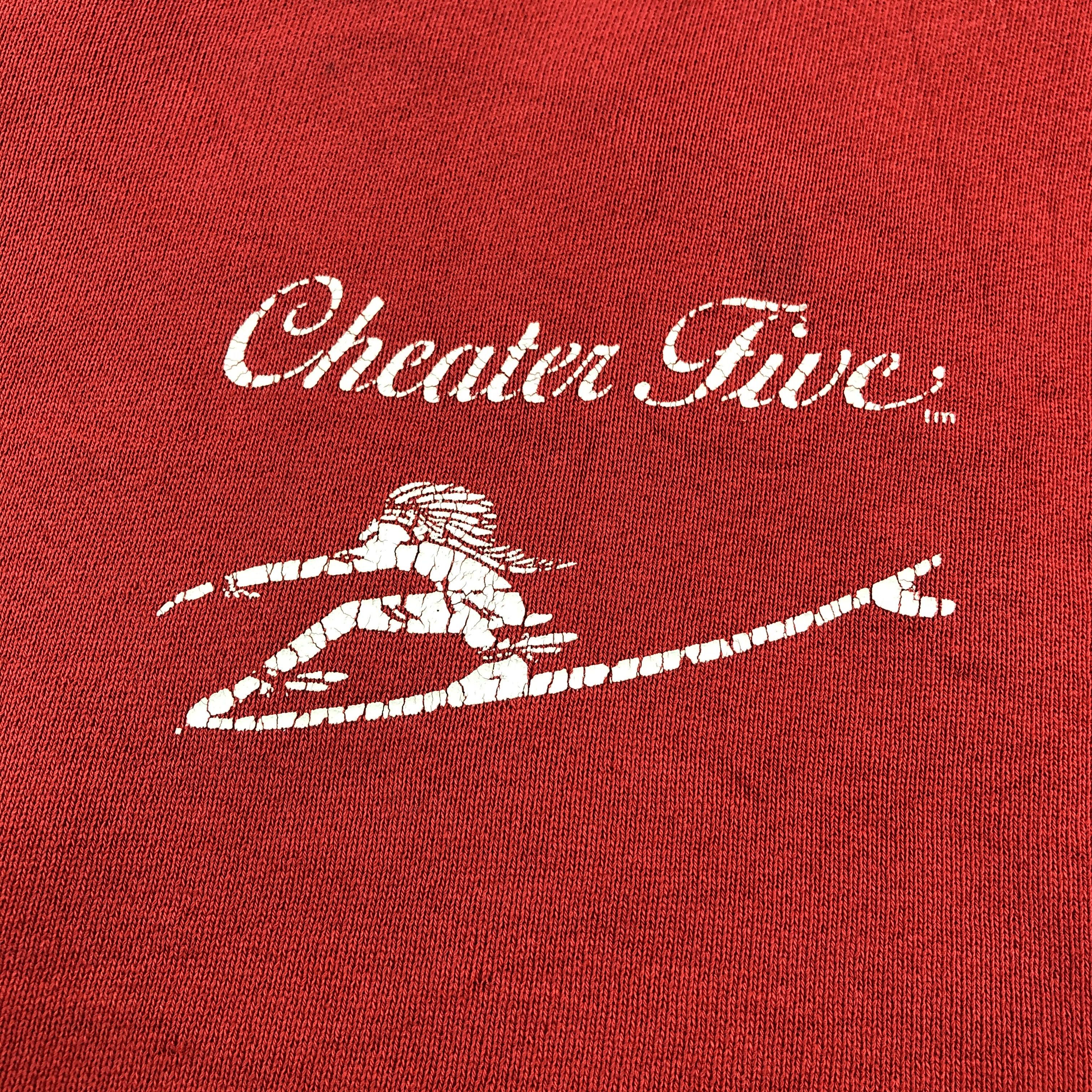 Fruit Of The Loom Vintage 90s Cheater Five Sweatshirt Red Jumper F188 Size US M / EU 48-50 / 2 - 4 Thumbnail