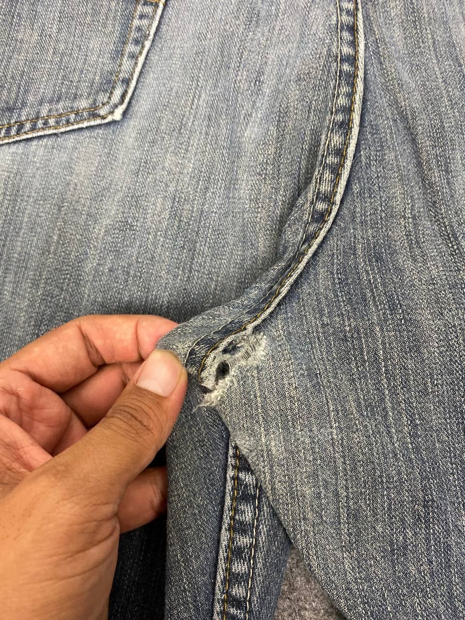 Lee vintage lee relaxed straight leg distressed denim Size US 43 - 2 Thumbnail