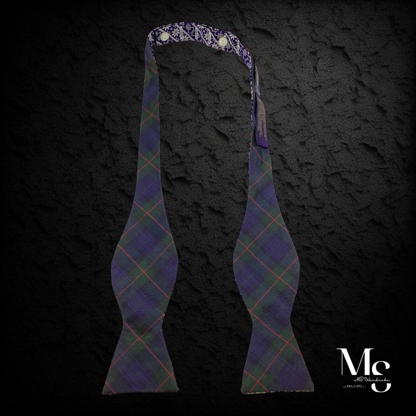 Brooks Brothers BROOKS BROTHERS Plaids & Cheks Nordic Reversible Self Bow Ti Size ONE SIZE - 2 Thumbnail